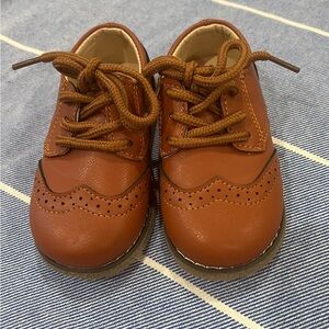 Brown Leather Baby Shoes